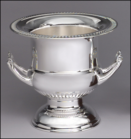 Silver Plated Metal Wine Cooler