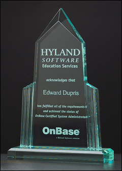Spire Clear Acrylic Award