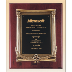 Piano Finish Plaque with Antique Frame Casting