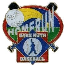 Babe Ruth Baseball "Homerun" Award Pin