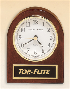 Rosewood Piano Finish Desk Clock