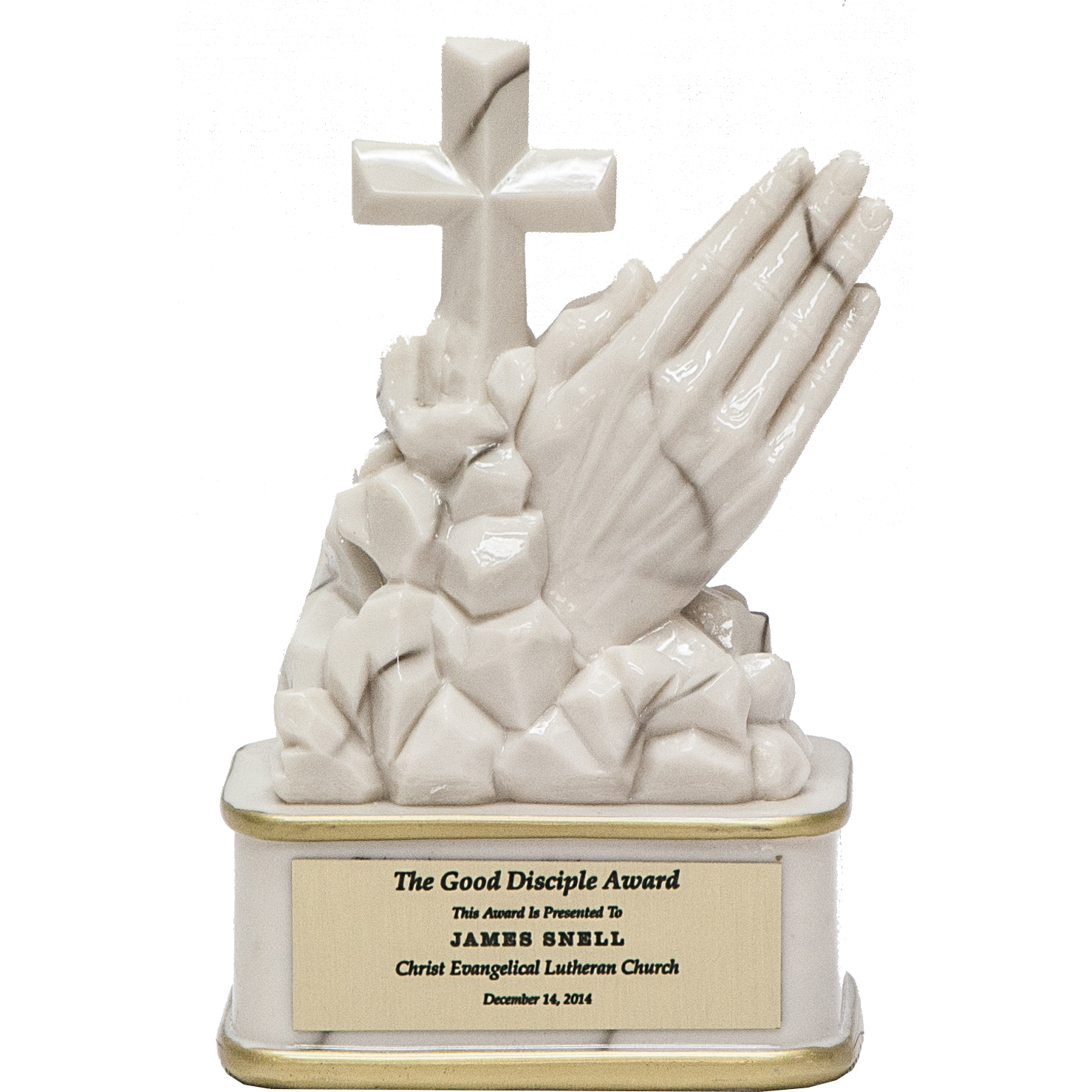 White Praying hands Stature