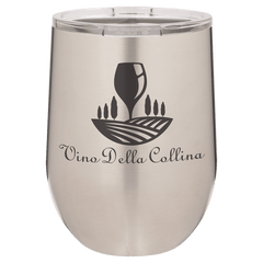 12 oz. Stainless Steel Vacuum Insulated Stemless Wine Tumbler with Lid