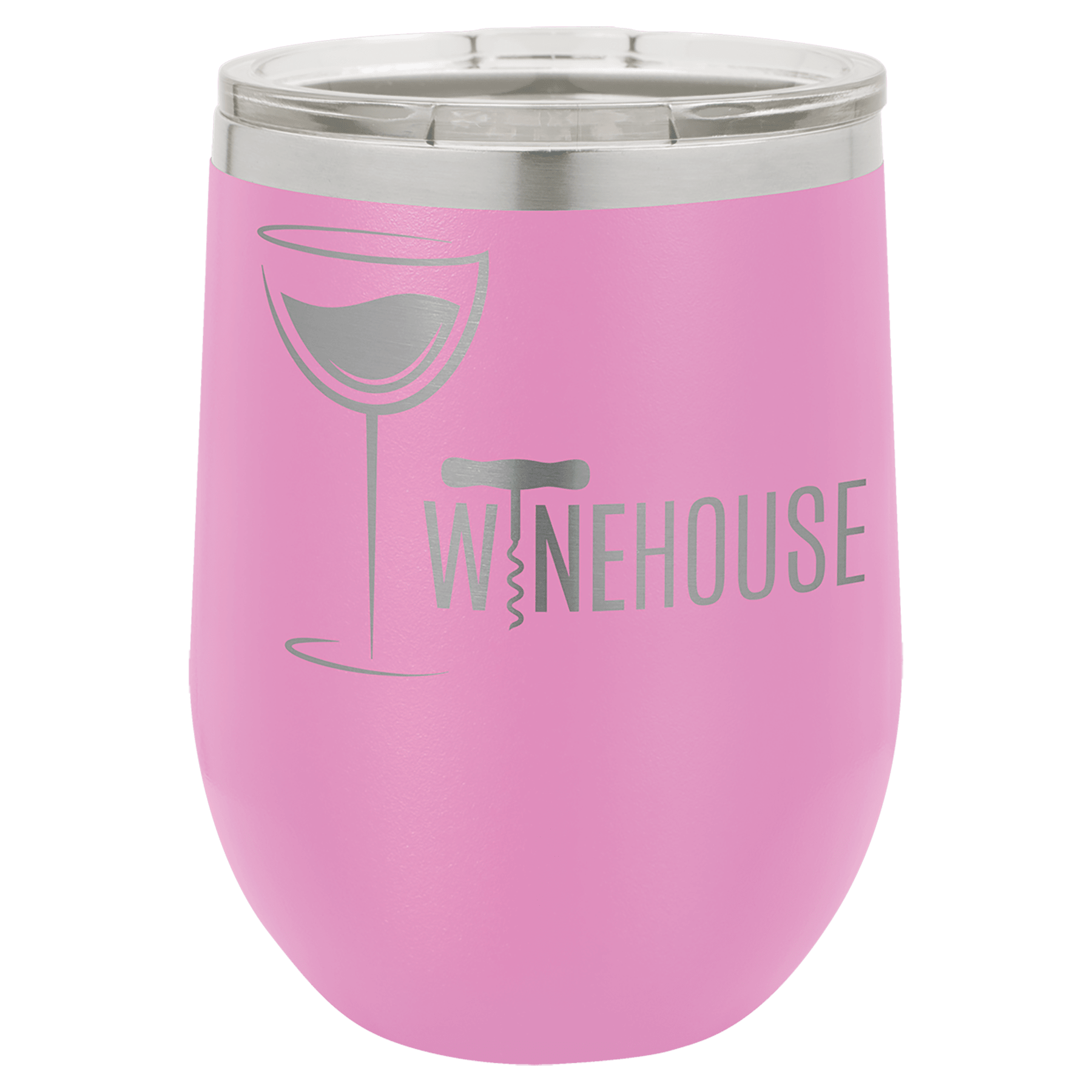 12 oz. Stainless Steel Vacuum Insulated Stemless Wine Tumbler with Lid