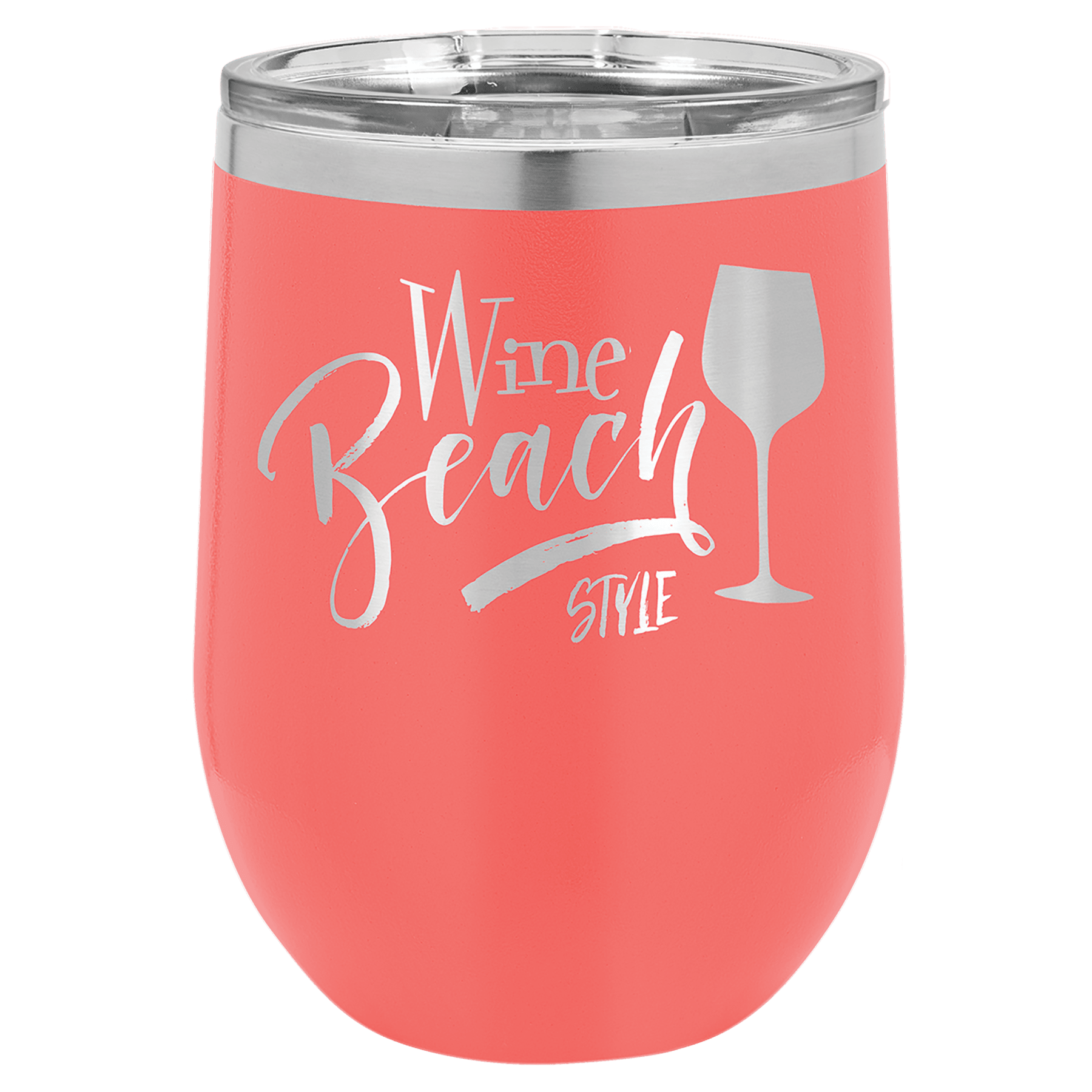 12 oz. Stainless Steel Vacuum Insulated Stemless Wine Tumbler with Lid