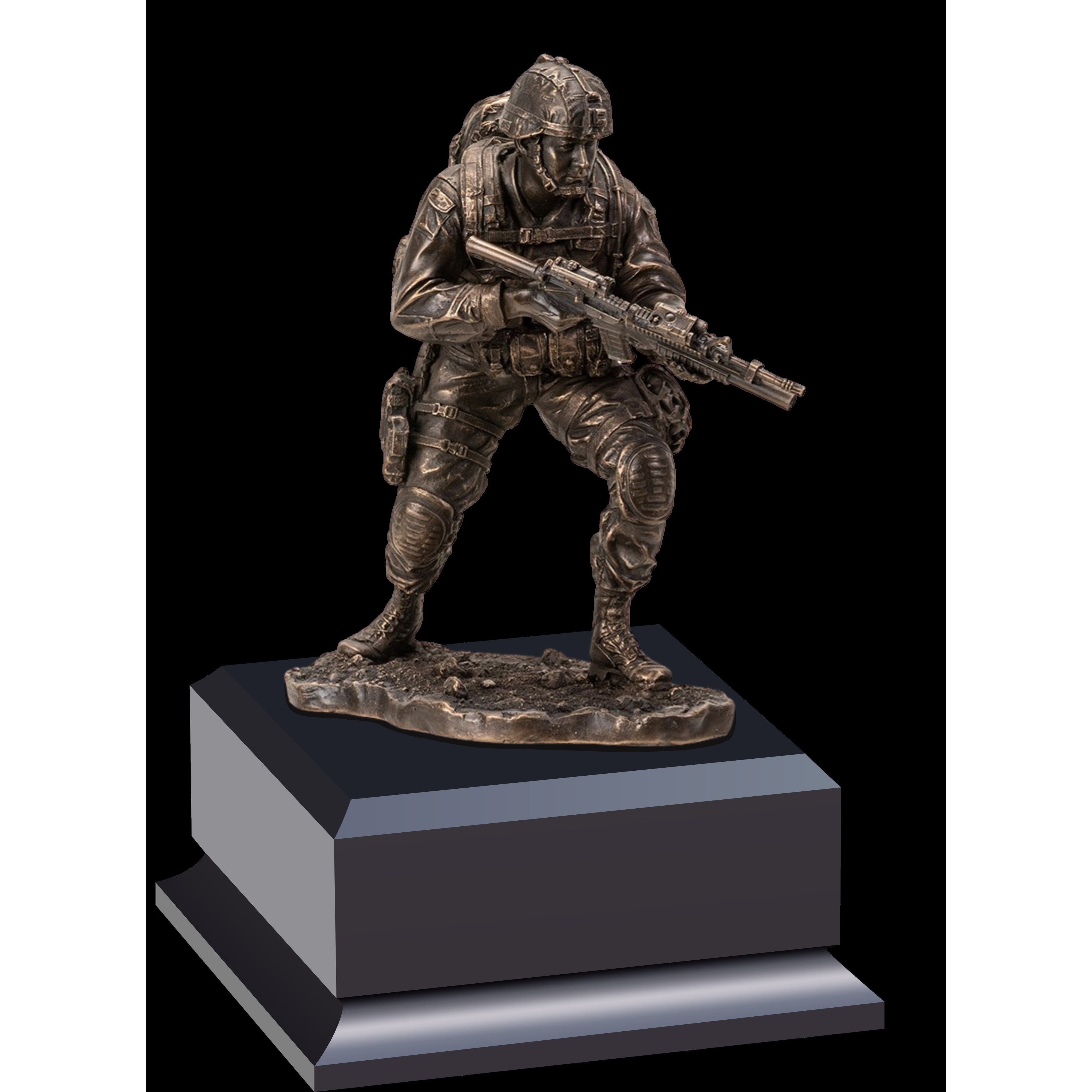 Soldier On The Move Statue