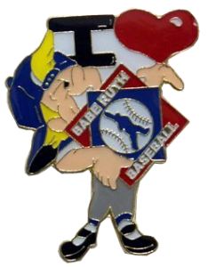 I LOVE Babe Ruth Baseball Trading Pin