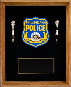 Shadow Box Plaque with Emblem